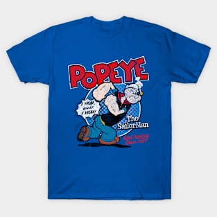 Popeye The Sailor Worn Out T-Shirt